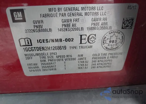 2017 Chevrolet Colorado Z71 from USA, damaged, VIN 1GCGTDEN2H1268619